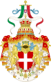 Coat of arms of The Kingdom of Italy from 1890 to 1929.