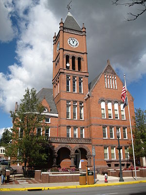 The Columbia County courthouse in Bloomsburg