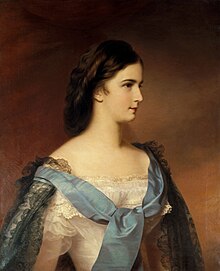 Portrait of Empress Elisabeth, 1857 aged 19