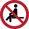 P018: Sitzen verboten