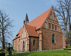 Medieval village church in Katzow