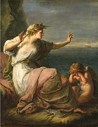 Ariadne Abandoned; by Angelica Kauffmann; before 1782; oil on canvas; 88 x 70.5 cm; Gemäldegalerie Alte Meister, Dresden, Germany[24]