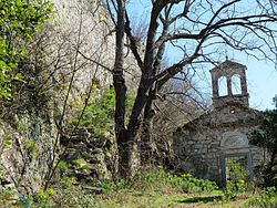 Ruins of medieval castle Kožljak, in Istria, Croatia