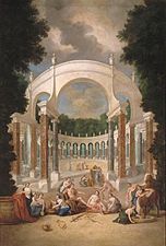 "La Colonnade" by Jean Cotelle, ca. 1693