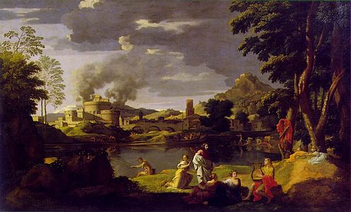 Landscape with Orpheus and Eurydice, 1650–51