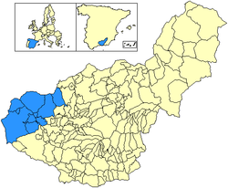 Location of Comarca de Loja
