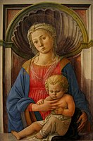 Renaissance painter Filippo Lippi placed his Madonna of the 1440s within a simulated shell-headed niche