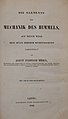 Title page to a 1843 copy of Die Elemente der Mechanik des Himmels