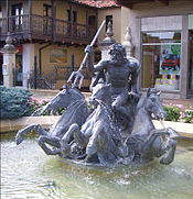 Neptune and his horses fountain, Kansas City, MO