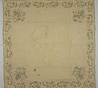 Panel made of silk, piña, and metallic threads (1800s)
