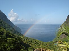 Piton Valley, part of the UNESCO World Heritage Site near Soufrière