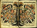 Quaternionenadler, die Flügel mit den Reichsständen belegt, als Symbol des Reiches Holzschnitt von Hans Burgkmair d. Ä., 1510