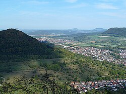 View of Kuchen from the Ramsfelsen