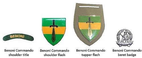 SADF era Benoni Commando insignia