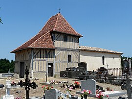 The church in Saint-Sauveur-Lalande
