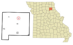 Location of Bethel, Missouri
