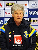 Pia Sundhage is a retired football player who post-retirement has worked as the football manager for the United States and Sweden national teams.