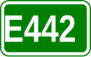 Zeichen der Europastraße 442