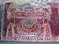 Abbildung der Großen Göttin von Teotihuacán an einer Wand im Tepantitla–Compound