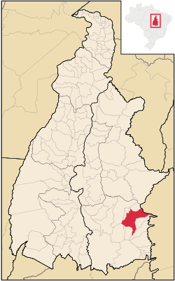 Localization of Dianópolis in Tocantins