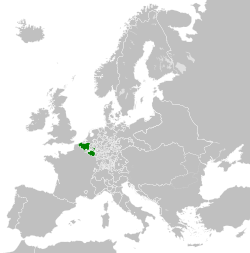 The United Belgian States' territory in 1790