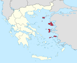 Location of North Aegean