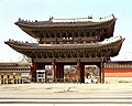 Honghwa Gate, Changgyeonggung Palace. Rebuilt in 1616, it is one of the oldest surviving wooden gates in Korea.