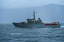 Hydrographic patrol ship Corneta Cabrales (PSH-77), Taitao class, Chilean Navy, 1996 (patrol vessel transformed in 2000)