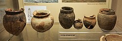 Afanasievo ceramic vessels, National Museum of the Altai Republic