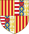 Wappen der Könige von Neapel und Titularkönige von Jerusalem aus dem Haus Trastámara