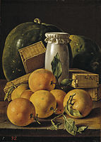 Still Life with Oranges and Watermelon, c. 1760