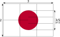 Construction sheet of the flag of Japan