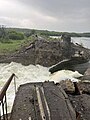 The Karlivka Reservoir dam after Russian shelling, 25 May 2023