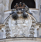 Coats of arms on the Dresden Cathedral in Dresden, 18th century