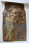 Goddess and celestial musician (Buddhist); 7th century; pigments on plaster; height: 2.03 m; Museum of Asian Art (Berlin, Germany)[77]
