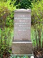 Grabmal auf dem Ehrengrab von Georg Wilhelm Friedrich Hegel auf dem Dorotheenstädtischen Friedhof in Berlin-Mitte gelegen
