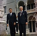 President John F. Kennedy and Prime Minister Harold Macmillan in Bermuda, 1961