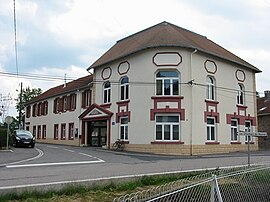 The town hall in La Houssière