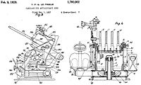 A quadruple naval mounting, as illustrated in US Patent 1700902 filed by Yves Le Prieur