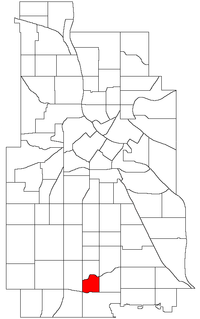 Location of Page within the U.S. city of Minneapolis