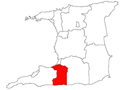 Location of Penal–Debe