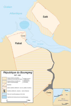 Rabat-Salé, where the republic was located.