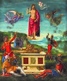 Image 7Depictions of the Resurrection of Jesus are central to Christian art (Resurrection of Christ by Raphael, 1499–1502). (from Jesus in Christianity)