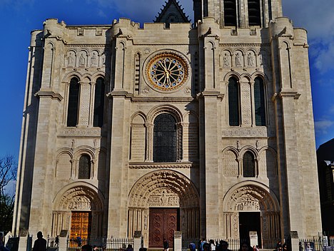West Facade of the Saint Denis Cathedral
