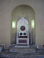 Bischofsstuhl oder auch Kathedra in der römischen Basilika San Saba in der Art der Kosmaten