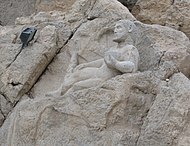 Statue of Herakles in Behistun complex