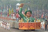 During the Republic Day Parade in 2014, in New Delhi, the tableau of Karnataka, highlighting "Tipu Sultan: The Tiger of Mysore," made its way through the Rajpath.