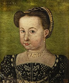 Porträt eines jungen Mädchens, Öl auf Holz, 1583