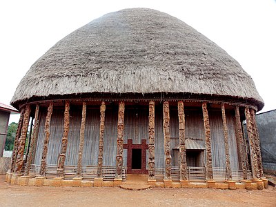 Traditional Bamileke architecture, the Bandjoun palace