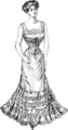 Petticoat trimmed with tucks, c. 1903-04